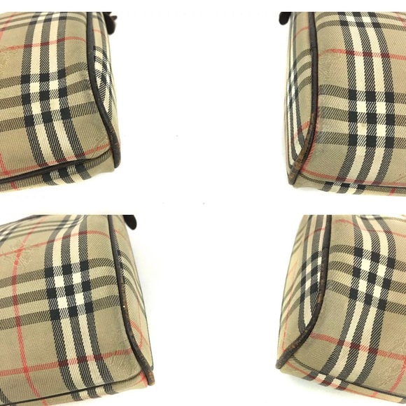 [0082] Burberrys Check Canvas Pochette Cosmetics Pouch - Picture 5 of 8